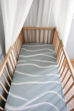 Load image into Gallery viewer, LA MER MUSLIN FITTED COT SHEET
