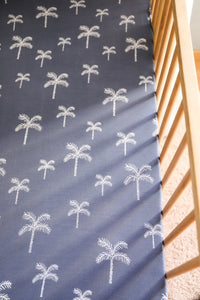PALMY NIGHTS FITTED COT SHEET